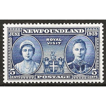 Newfoundland 1939 SG272 5c Deep Ultramarine Royal Visit Mounted Mint . .