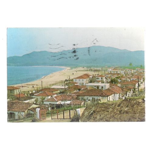 SARTI, GREECE used postcard 1987 Postmark #