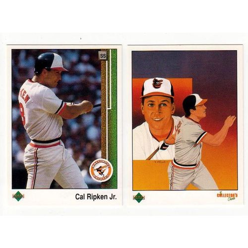 Two 1989 Upper Deck Cal Ripken cards- 467, 682 -HOF-Orioles