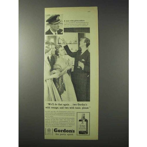 1958 Gordon's Gin Ad - We'll Do That Again