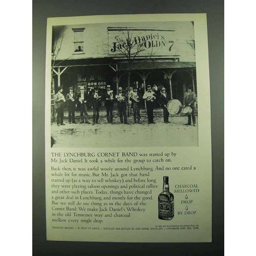 1969 Jack Daniel's Whiskey Ad - Lynchburg Cornet Band