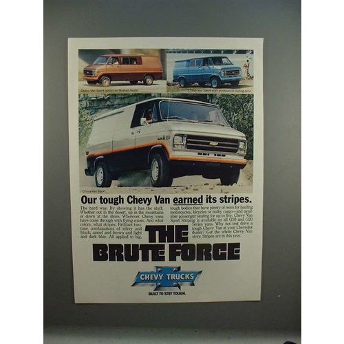 1979 Chevrolet Chevy Van Sport Ad - Earned Stripes!