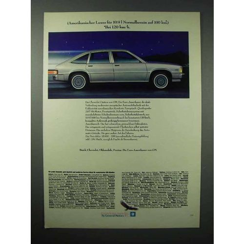1979 Chevrolet Citation Car Ad - in German