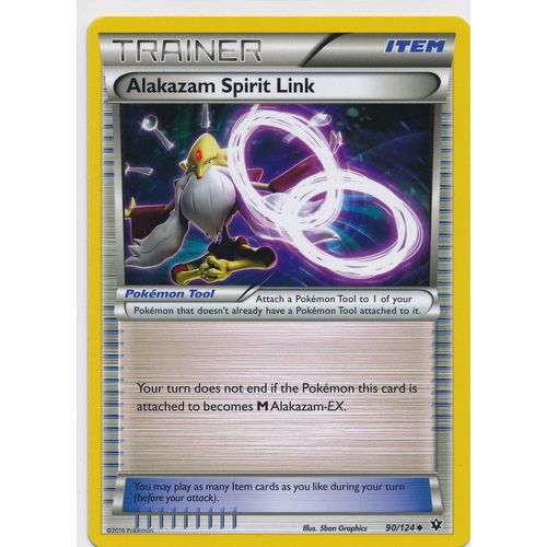 Pokemon XY Fates Collide 90/124 Alakazam Spirit Link