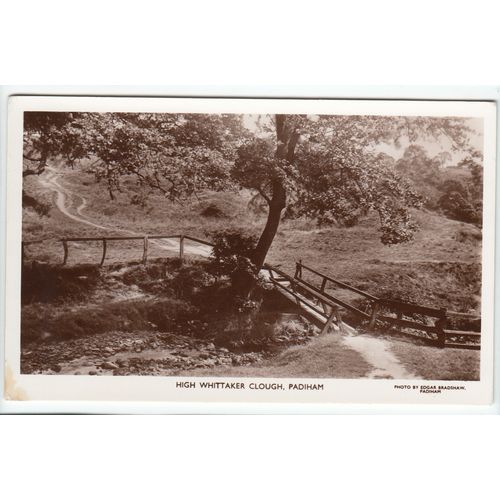 High Whittaker Clough Padiham Postcard RP Lancashire