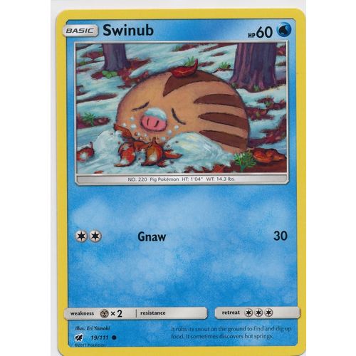 Pokemon Sun & Moon Crimson Invasion 19/111 Swinub