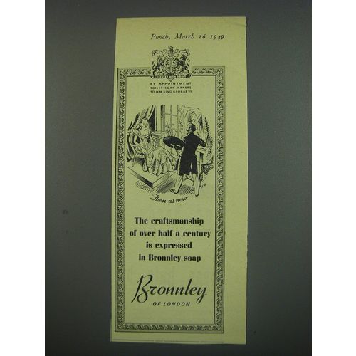 1949 Bronnley Soap Ad