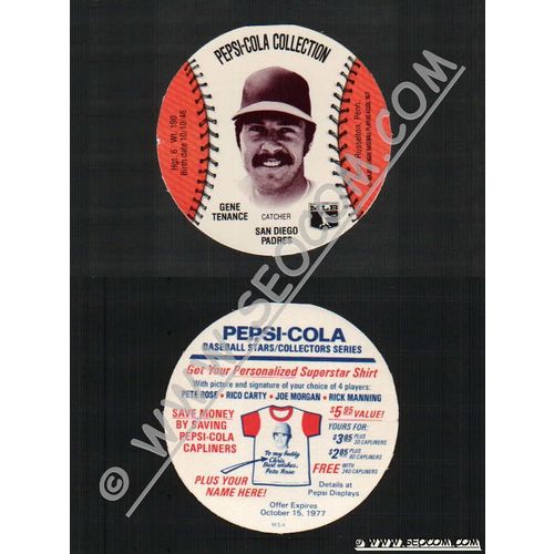 Sport Baseball Discs Name: Tenace, Gene Catcher San Diego Padres~607