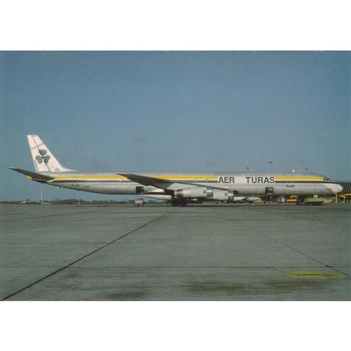 Aer Turas Douglas DC8 63CF Civil Aircraft Postcard (A20393)