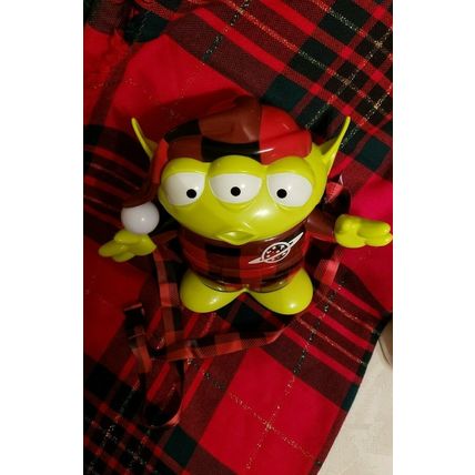 DISNEY TOY STORY LGM ALIEN SHAPED CHRISTMAS BUCKET~PURSE~CONTAINER W/ STRAP~NEW