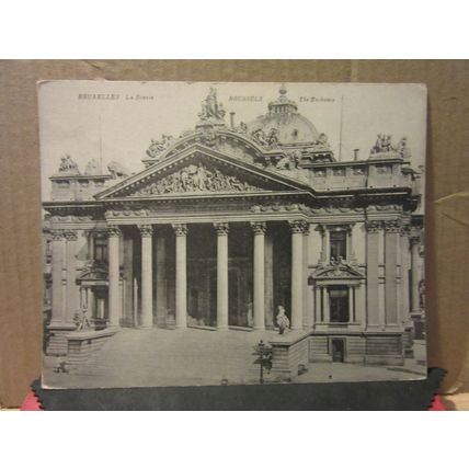 THE EXCHANGE, BRUXELLES, BRUSSELS . unused large antique postcard (A) =