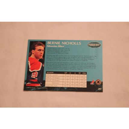 Bernie Nicholls 1992/93 Parkhurst EMERALD ICE NO. 49