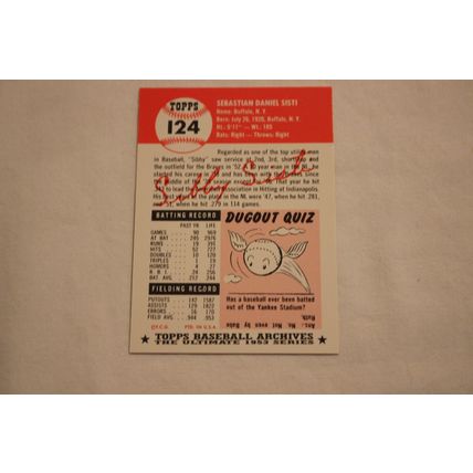 Sebastian Sibby Sisti 1991 Topps 1953 Archives NO. 124