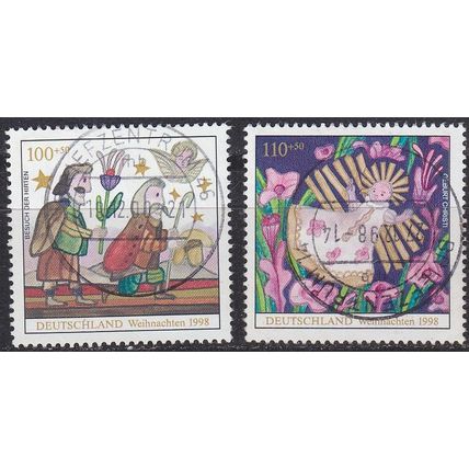 GERMANY BUND [1998] MiNr 2023-24 ( O/used ) Weihnachten