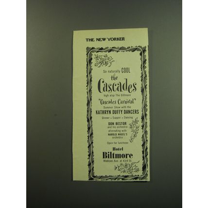 1949 Hotel Biltmore Advertisement - So naturally cool the sparkling cascades