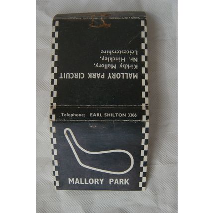 old Matchbook Cover- Mallory Park Circuit