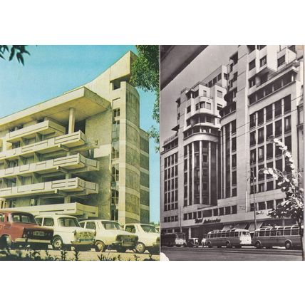 Romania Bucharest Hotel & Calimani 2x Postcard s