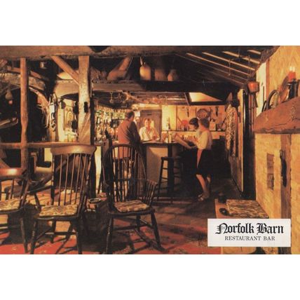 Belton Barn Norfolk Great Yarmouth Restaurant Saloon Bar Postcard
