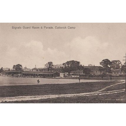 Signals Guard Room Catterick Barracks Military Yorkshire Antique Postcard