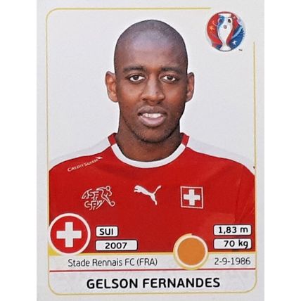 PANINI UEFA EURO 2016 Gelson Fernandes Rennes Switzerland #114x