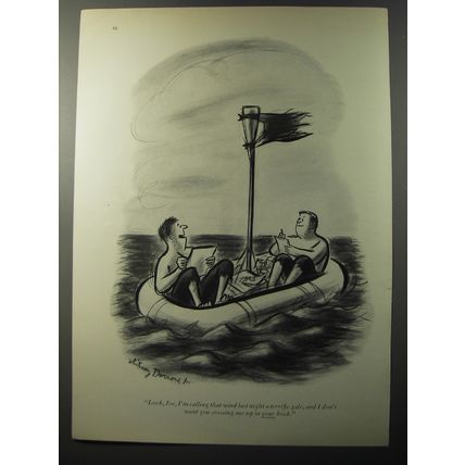 1953 Cartoon by Whitney Darrow, Jr. - Look, Joe, I'm calling that wind