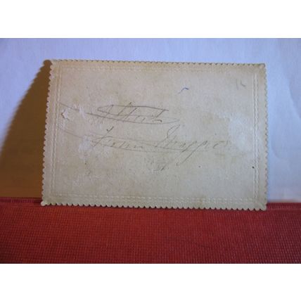 small VICTORIAN CHRISTMAS GREETINGS CARD by Dean 96 x 64 mm SINGLE SIDED /