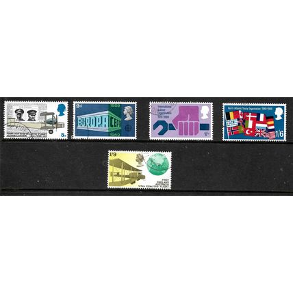 GREAT BRITAIN 1969 ANNIVERSARIES SG 791 / 795 SET 5 VALS FINE USED#5