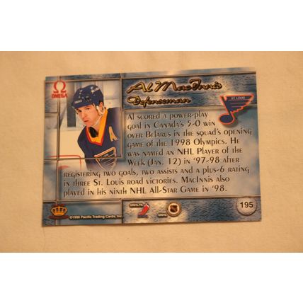 Al MacInnis 1997/98 Pacific Omega GOLD NO. 195
