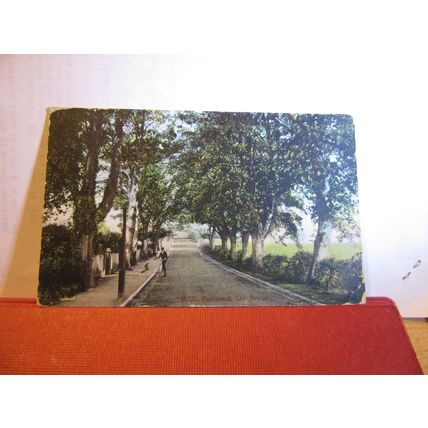 THE AVENUE, PORTISHEAD, SOMERSET used antique postcard 1913 pm =