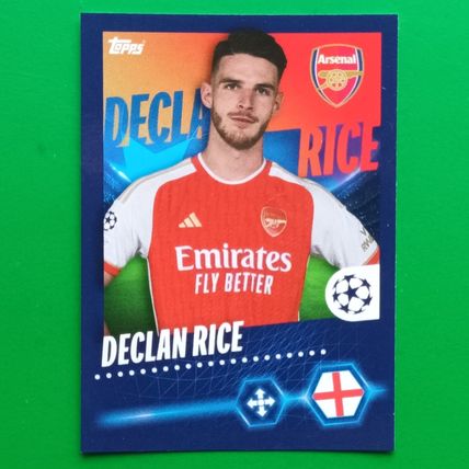 topps Champions League 2023 2024 Sticker #58 Declan Rice