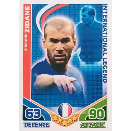 2010 TOPPS MATCH ATTAX WORLD CUP ZIDANE Legend