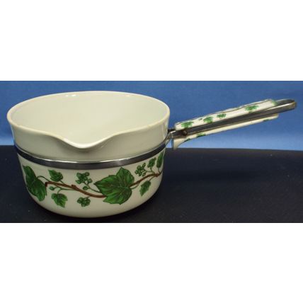 luminite Frugier Porcelaine De Paris France Pour Spout Sauce Pan Ivy Vine Coco