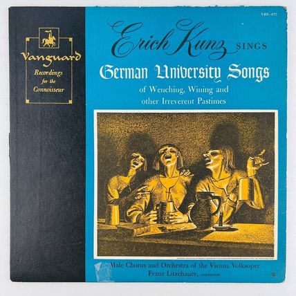 Erich Kunz – Sings German University Songs Vinyl LP Record Album VRS-477