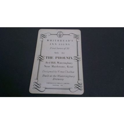Whitbread Inn Signs 1st series #31 The Phoenix Red Hill Wateringbury