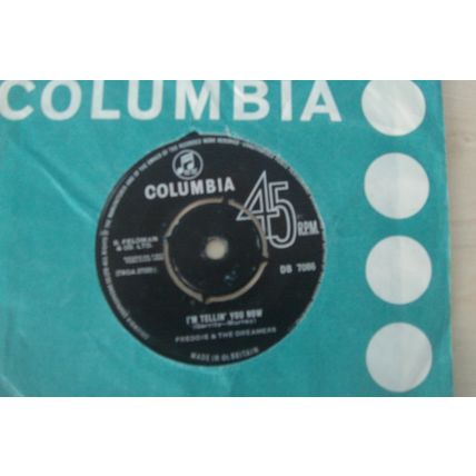 A1-FREDDIE & THE DREAMERS– I’M TELLIN’ YOU NOW –UK 7" SINGLE-1963-EX- BEAT POP