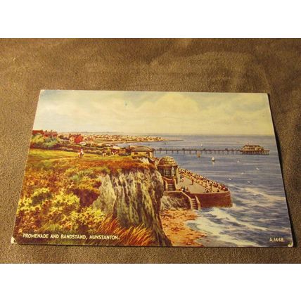 Valentines Postcard - Promenade Hunstanton Norfolk - Artist BFC Parr A1448