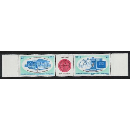 FSAT TAAF 60th Anniversary 2v se-tenant 2007 MNH SG#576-577 MI#619-620