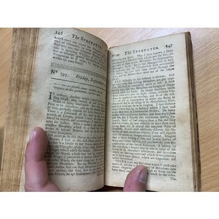 RARE* 1717 "THE SPECTATOR" VOL 8 #556-635 ADDISON STEELE ANTIQUE BOOK (P3)