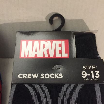 NEW Marvel Deadpool Unisex Crew Socks Size 6-12 & 9-13
