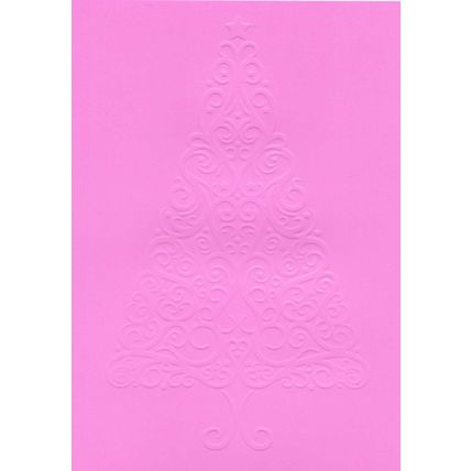 5"x7" Embossed Card. 10 Sheets. Christmas Tree (22). Cardmaking Scrapbooking