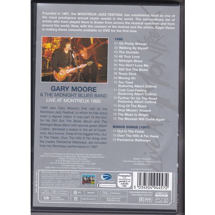 Gary Moore & The Midnight Blues Band : Live At Montreux 1990. DVD