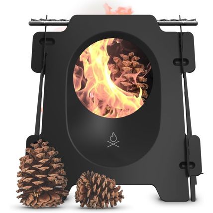 Überleben Stöker Wood Burning Camp Stove - Stainless Steel Portable Wood Stove f