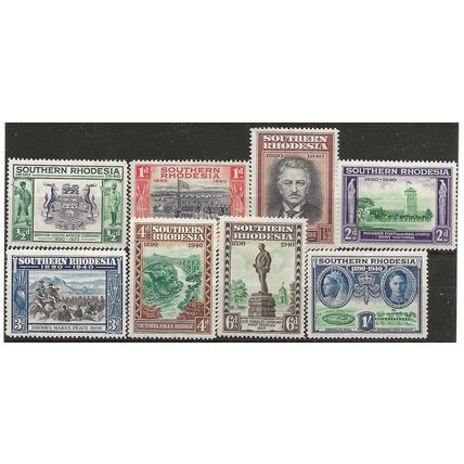 Southern Rhodesia 1940 Golden Jubilee Set SG53-60 Mounted Mint. . .