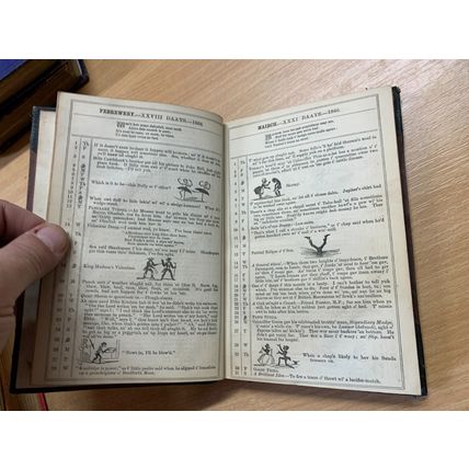 RARE* 1866 TOMMY TODDLE'S COMIC ALMENAC ILLUSTRATED SMALL HARDBACK BOOK (P3)