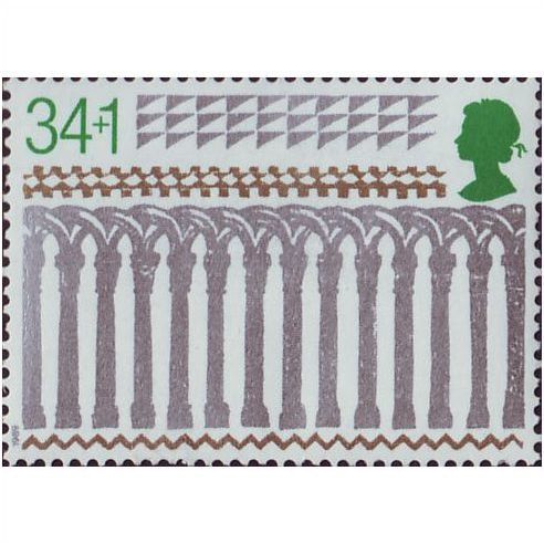Great Britain 1989 Xmas Anniversary Ely Cathedral 34p +1p Unmounted Mint SG 1465