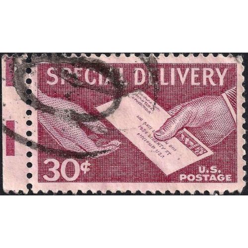 USA, Special Delivery, violet 1954, 30c, #3