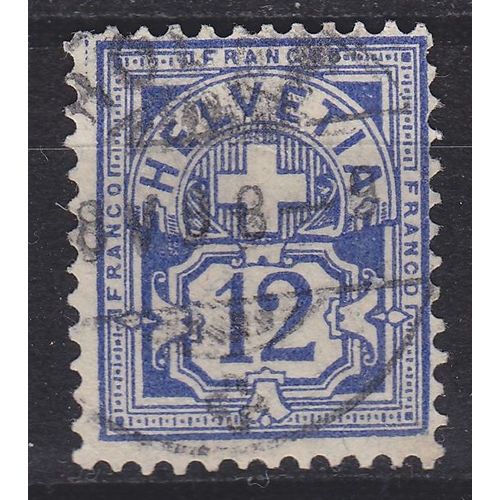 SCHWEIZ SWITZERLAND [1882] MiNr 0055 Y a ( O/used )