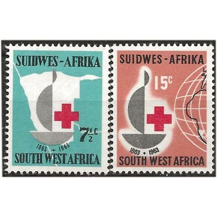South West Africa 1963 Red Cross Set SG693-694 Unmounted Mint . .. .
