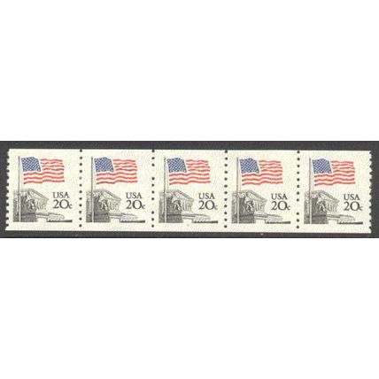 1895a 20c U.S. Flag Fine MNH SG PNC 9/5 V0035