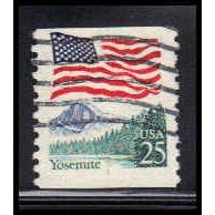 Used 2280v 25c U.S. Flag Fine CNS 1 PA6191
